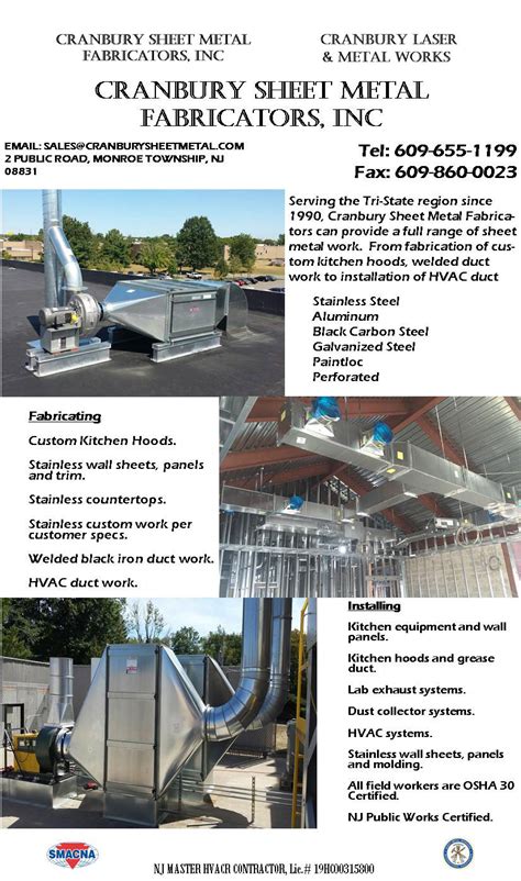 Metal Fabrication near Cranbury, NJ 